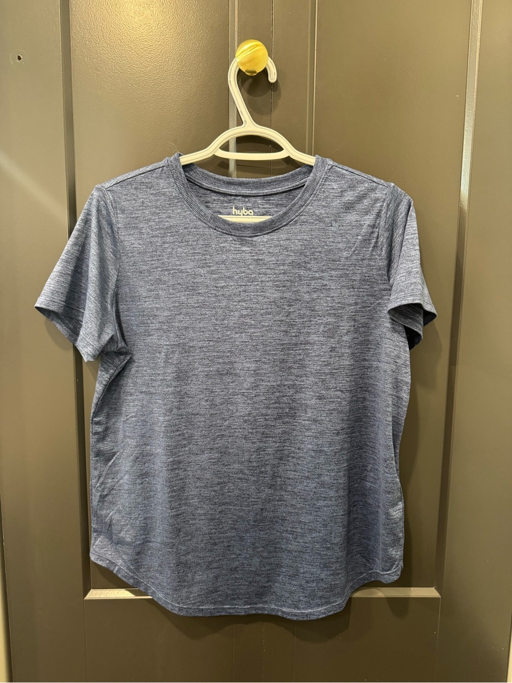 Hyba Heather Navy Short-Sleeve Crew Tee